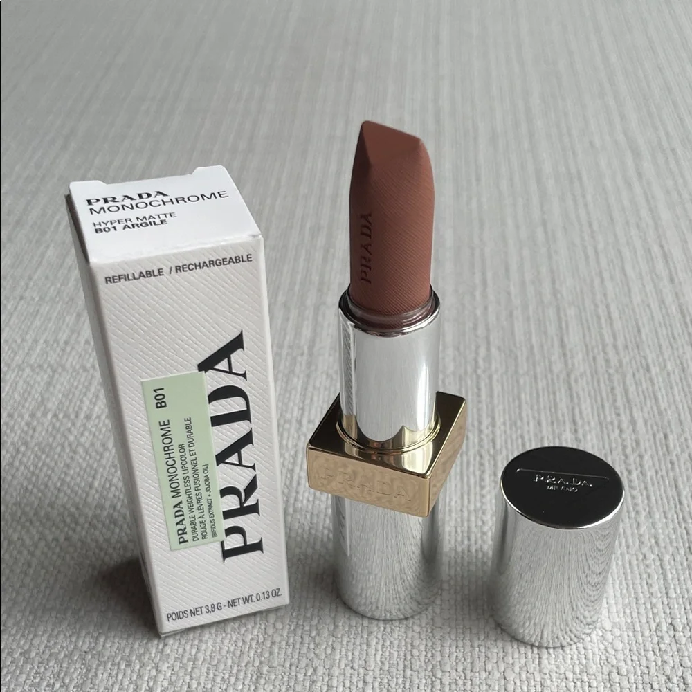 Prada Monochrome Hyper Matte Refillable Lipstick - B01 ARGILE